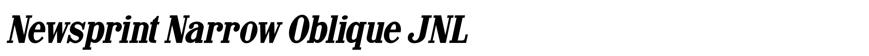Newsprint Narrow Oblique JNL